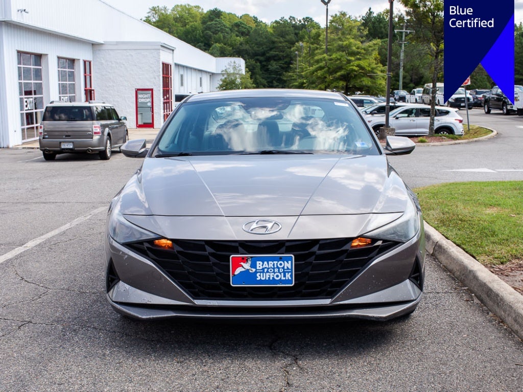 Used 2022 Hyundai Elantra Blue with VIN KMHLM4AJ4NU015046 for sale in Suffolk, VA
