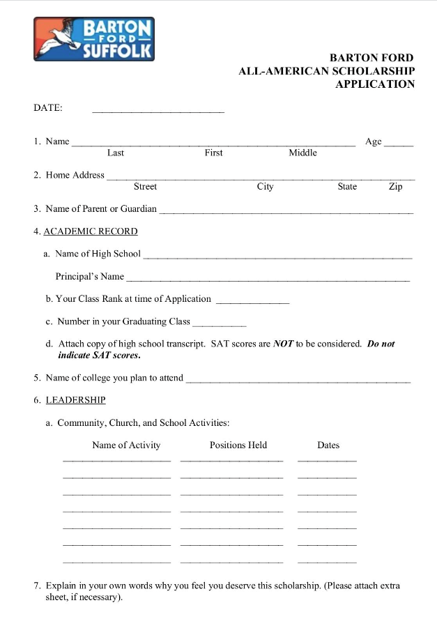 Barton Ford Application